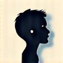 Ikon orang dengan kamera memfokus untuk potret dan keluarga