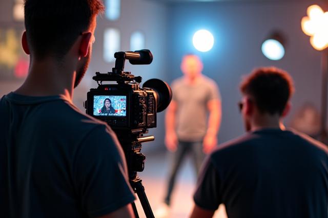 Penggambaran video di set komersial